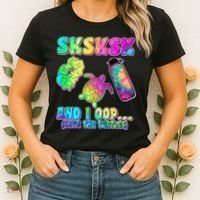 Tie Dye SKSKSK and I OOP Save the Turtles Women's T-Shirt thumb 2