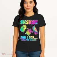 Tie Dye SKSKSK and I OOP Save the Turtles Women's T-Shirt thumb 4