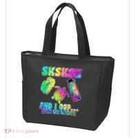Tie Dye SKSKSK and I OOP Save the Turtles Tote Bag thumb 3