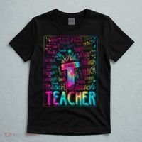Tie Dye Teacher Typography Word Art T-Shirt thumb 5