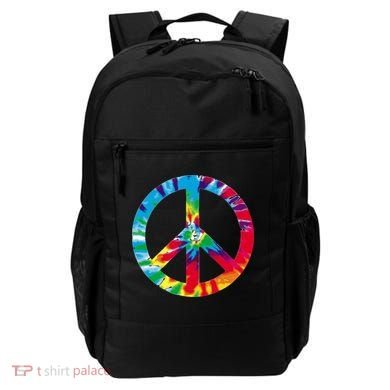 Tie Dye World Peace Sign Backpack
