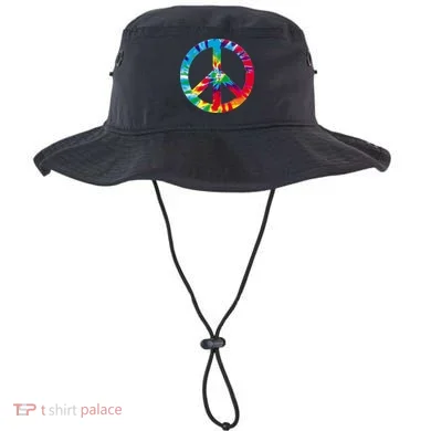 Tie Dye World Peace Sign Bucket Hat