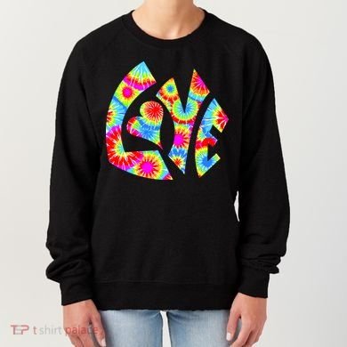 Tie Dyed Love Sign Logo Women's Sweatshirt
