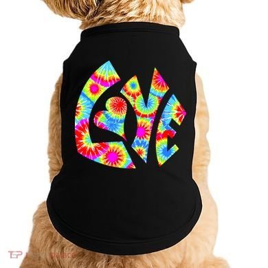 Tie Dyed Love Sign Logo Doggie Tank