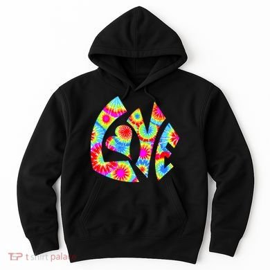 Tie Dyed Love Sign Logo Hoodie