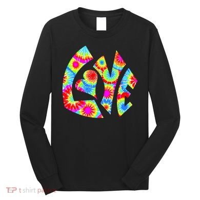 Tie Dyed Love Sign Logo Long Sleeve Shirt