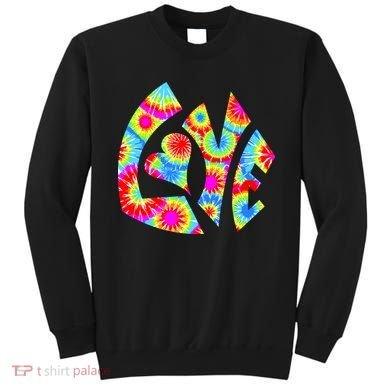 Tie Dyed Love Sign Logo Sweatshirt