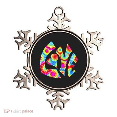 Tie Dyed Love Sign Logo Ornament
