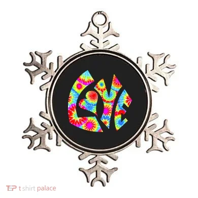 Tie Dyed Love Sign Logo Ornament