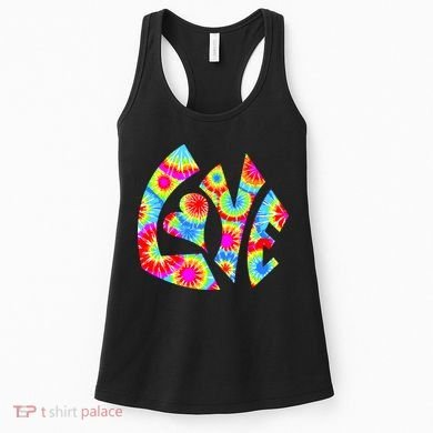 Tie Dyed Love Sign Logo Women's Tank Top