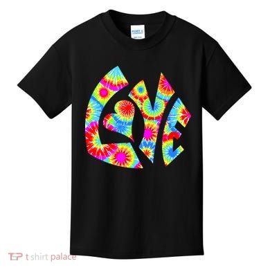 Tie Dyed Love Sign Logo Kids T-Shirt
