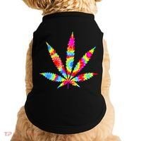 Tie Dyed Weed Symbol Doggie Tank thumb 0