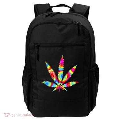 Tie Dyed Weed Symbol Backpack