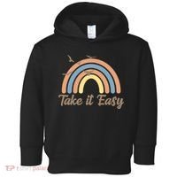 Take It Easy Rainbow Mental Health Toddler Hoodie thumb 0