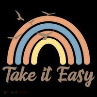 Take It Easy Rainbow Mental Health Toddler Hoodie thumb 2