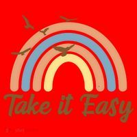 Take It Easy Rainbow Mental Health Santa Hat thumb 1