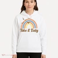 Take It Easy Rainbow Mental Health Hoodie thumb 5