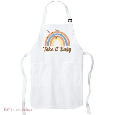 Take It Easy Rainbow Mental Health Apron