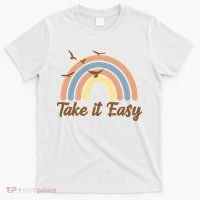 Take It Easy Rainbow Mental Health T-Shirt thumb 0