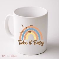 Take It Easy Rainbow Mental Health Coffee Mug thumb 0