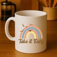 Take It Easy Rainbow Mental Health Coffee Mug thumb 4