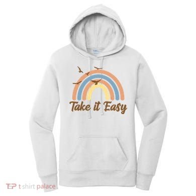 Take It Easy Rainbow Mental Health Women's Hoodie