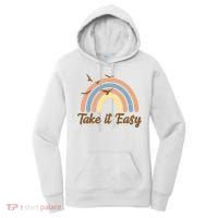 Take It Easy Rainbow Mental Health Women's Hoodie thumb 0
