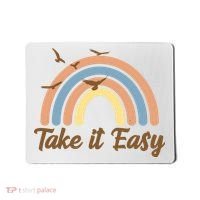 Take It Easy Rainbow Mental Health Mousepad thumb 0