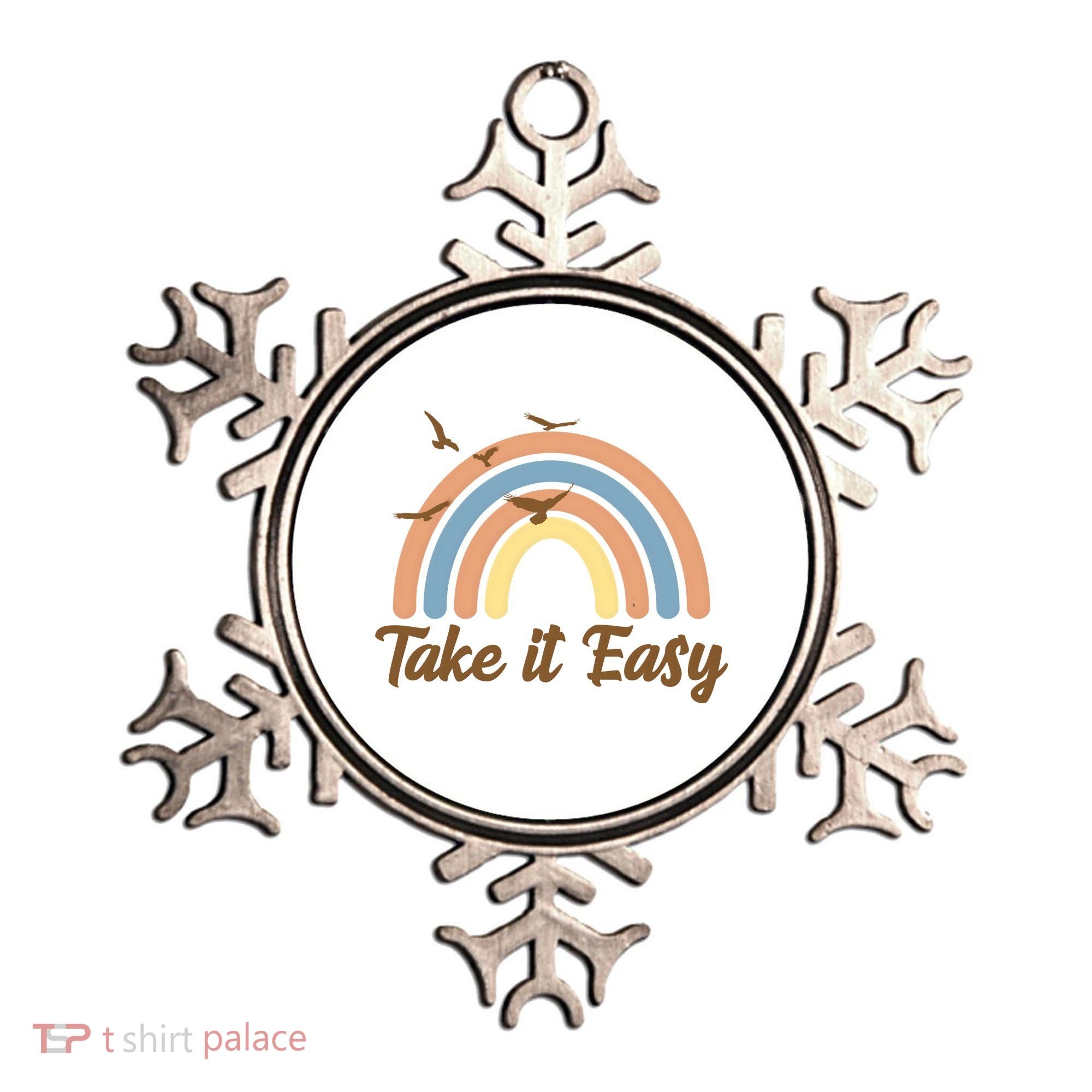 Take It Easy Rainbow Mental Health Ornament