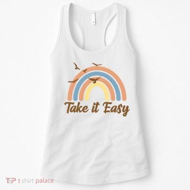 Take It Easy Rainbow Mental Health Women's Tank Top