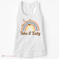 Take It Easy Rainbow Mental Health Women's Tank Top thumb 0
