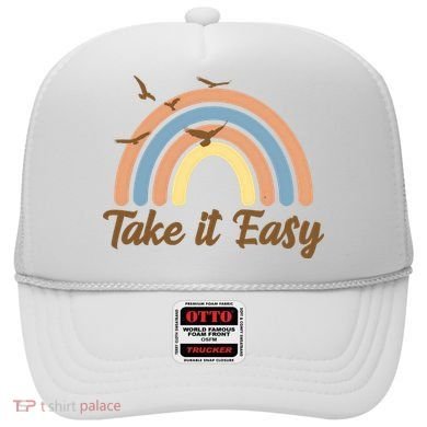 Take It Easy Rainbow Mental Health Hat