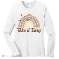 Take It Easy Rainbow Mental Health Women's Long Sleeve Shirt thumb 0