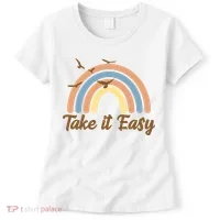 Take It Easy Rainbow Mental Health Women's T-Shirt thumb 0