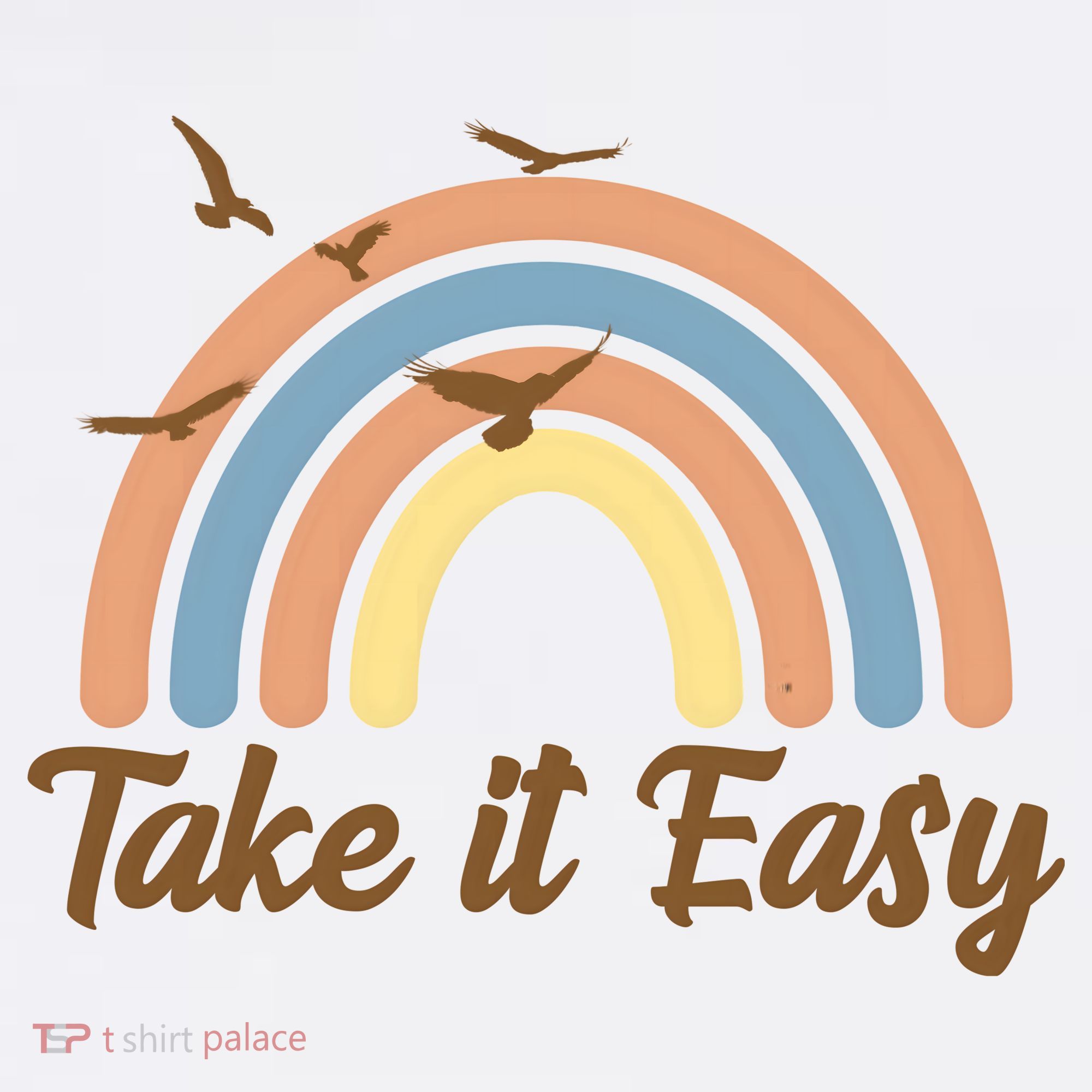 Take It Easy Rainbow Mental Health Kids Hoodie