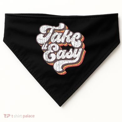 Take it Easy 70s Outfits for Vintage Aesthetic USA-Made Doggie Bandana