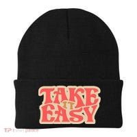 Take It Easy Retro Quote Beanie thumb 0