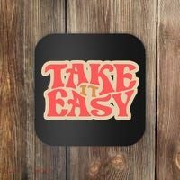 Take It Easy Retro Quote Coaster thumb 0