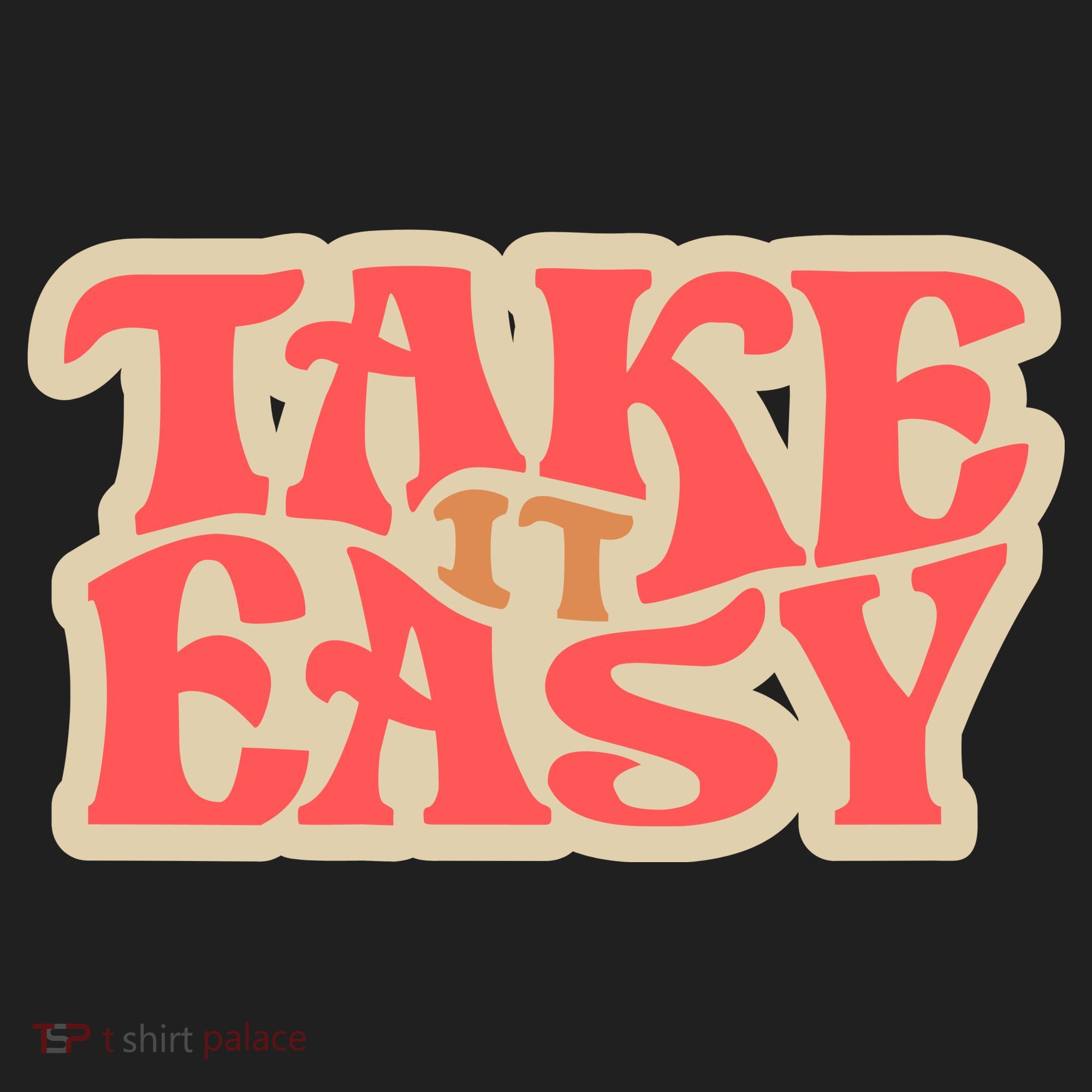 Take It Easy Retro Quote Tumbler