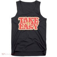 Take It Easy Retro Quote Tank Top thumb 0