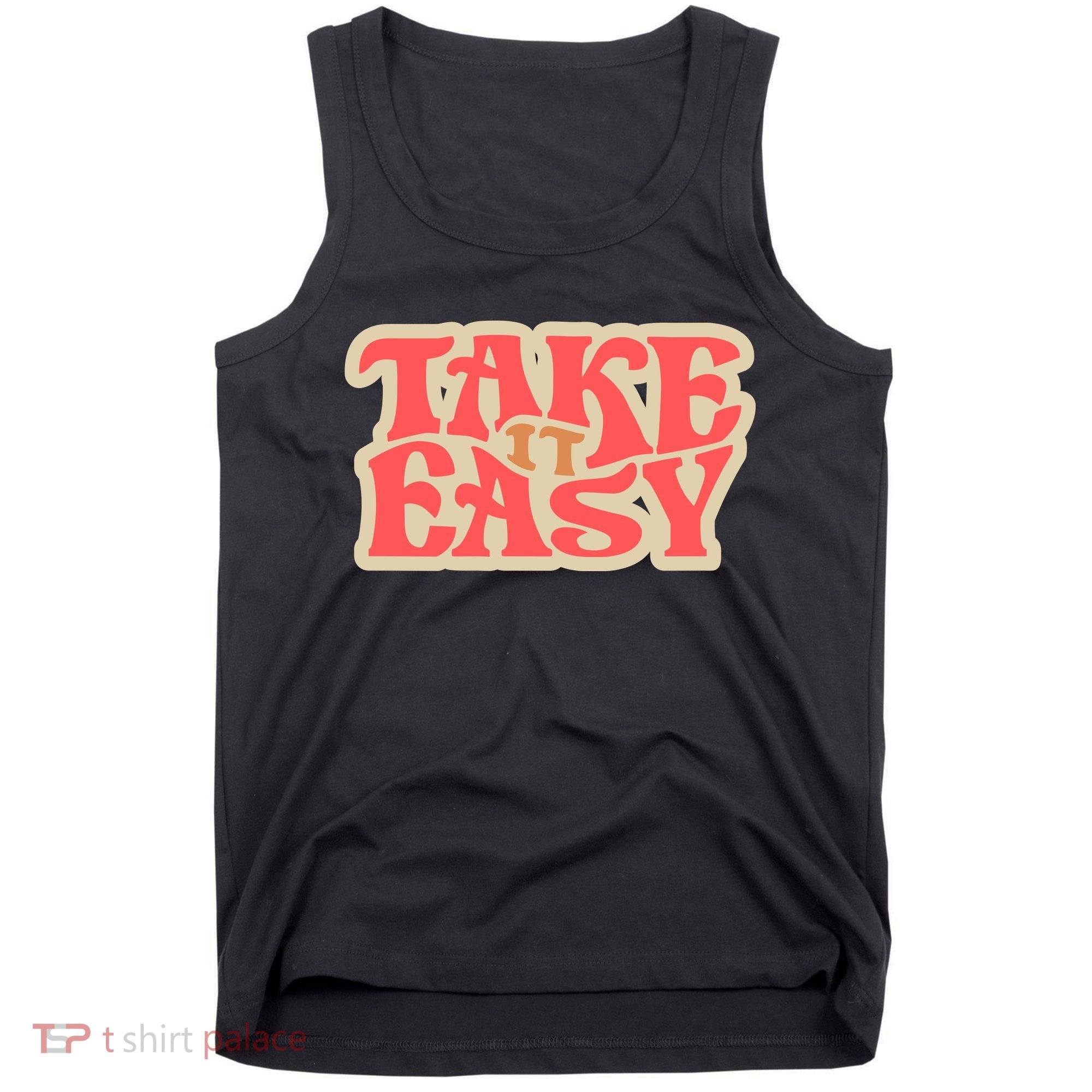 Take It Easy Retro Quote Tank Top