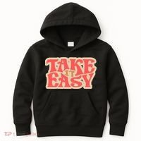 Take It Easy Retro Quote Kids Hoodie thumb 0