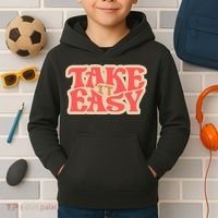 Take It Easy Retro Quote Kids Hoodie thumb 2