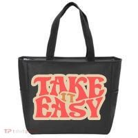 Take It Easy Retro Quote Tote Bag thumb 0