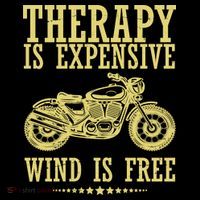Therapy Is Expensive Wind Is Free Motorcycle Biker Backpack thumb 2