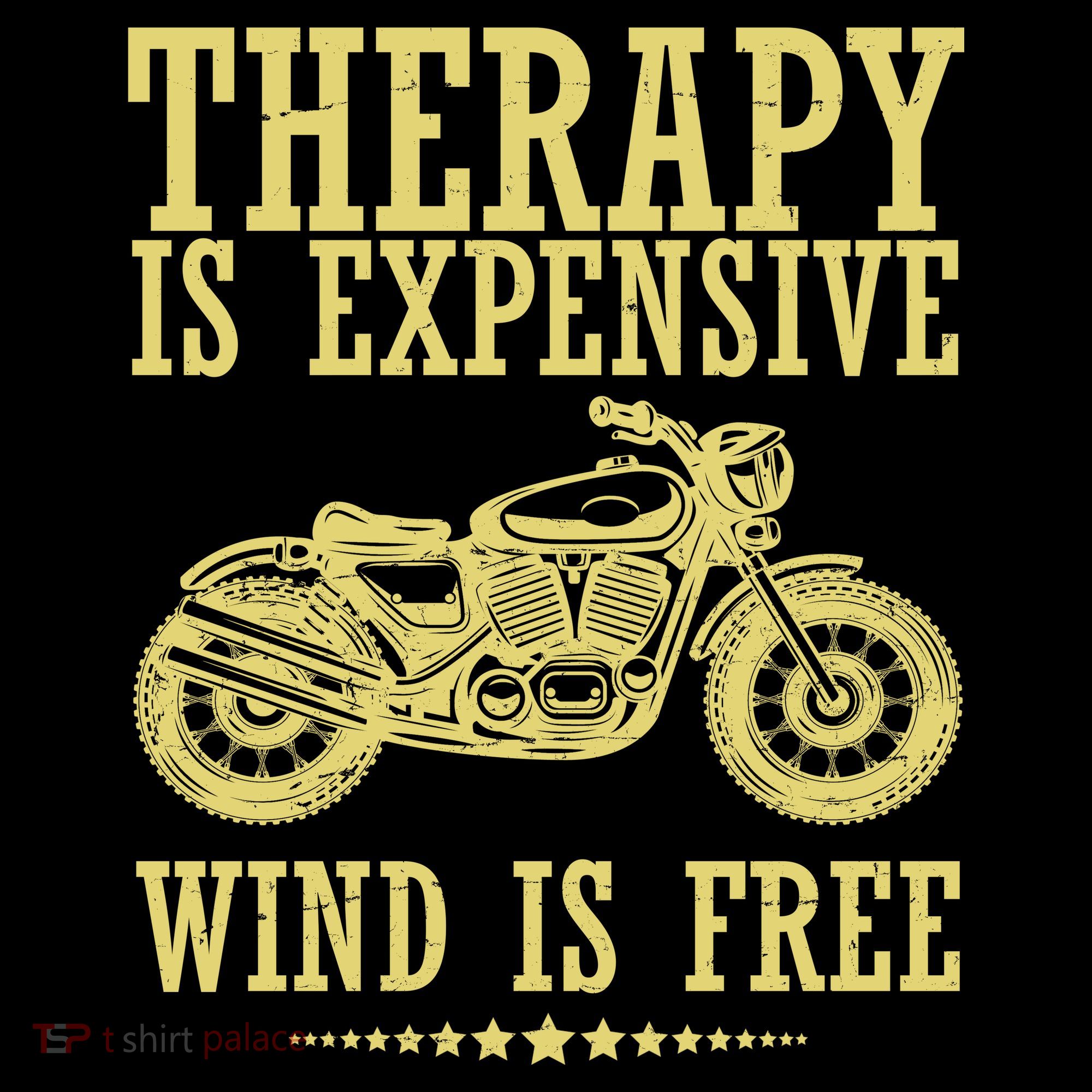 Therapy Is Expensive Wind Is Free Motorcycle Biker Backpack