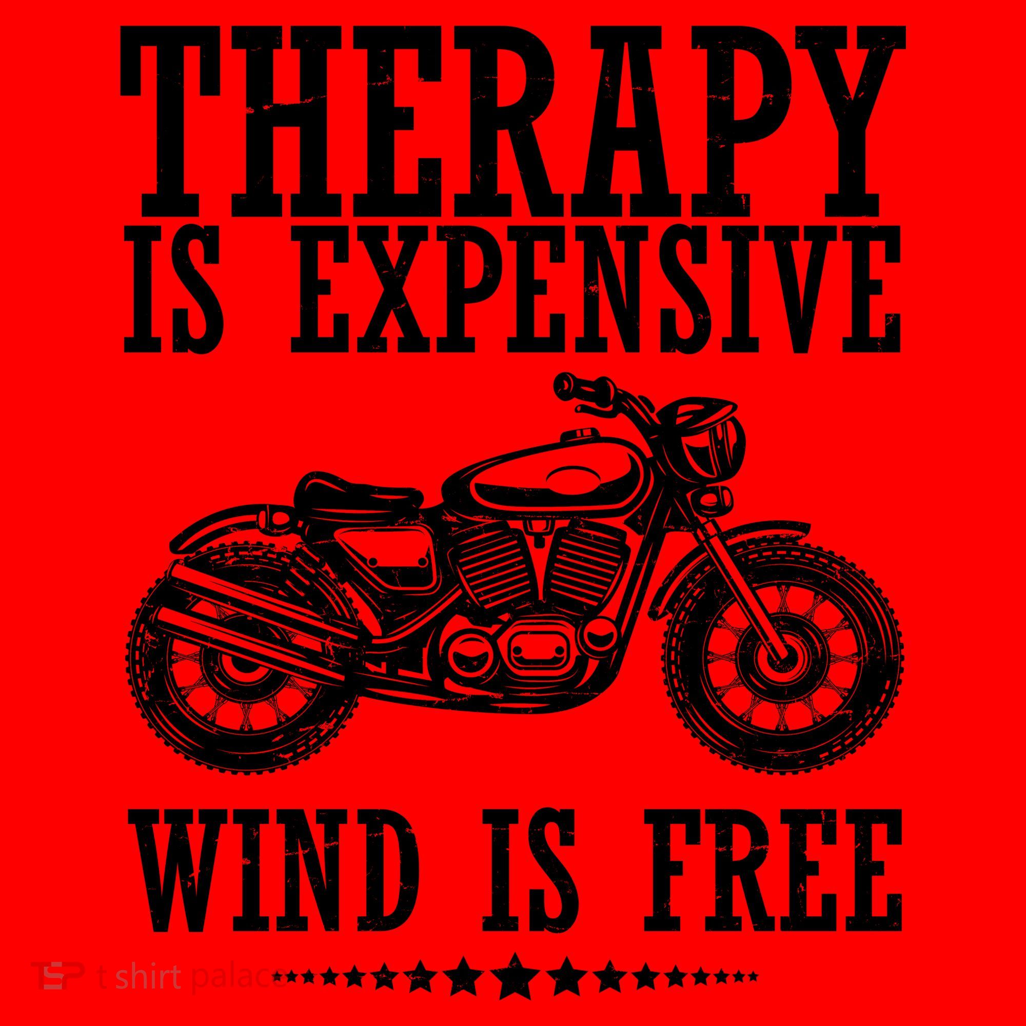 Therapy Is Expensive Wind Is Free Motorcycle Biker Santa Hat