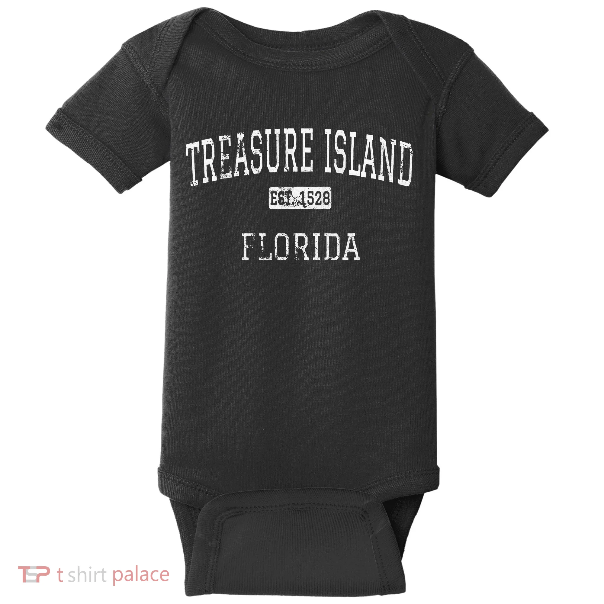 Treasure Island Florida FL Vintage Baby Bodysuit