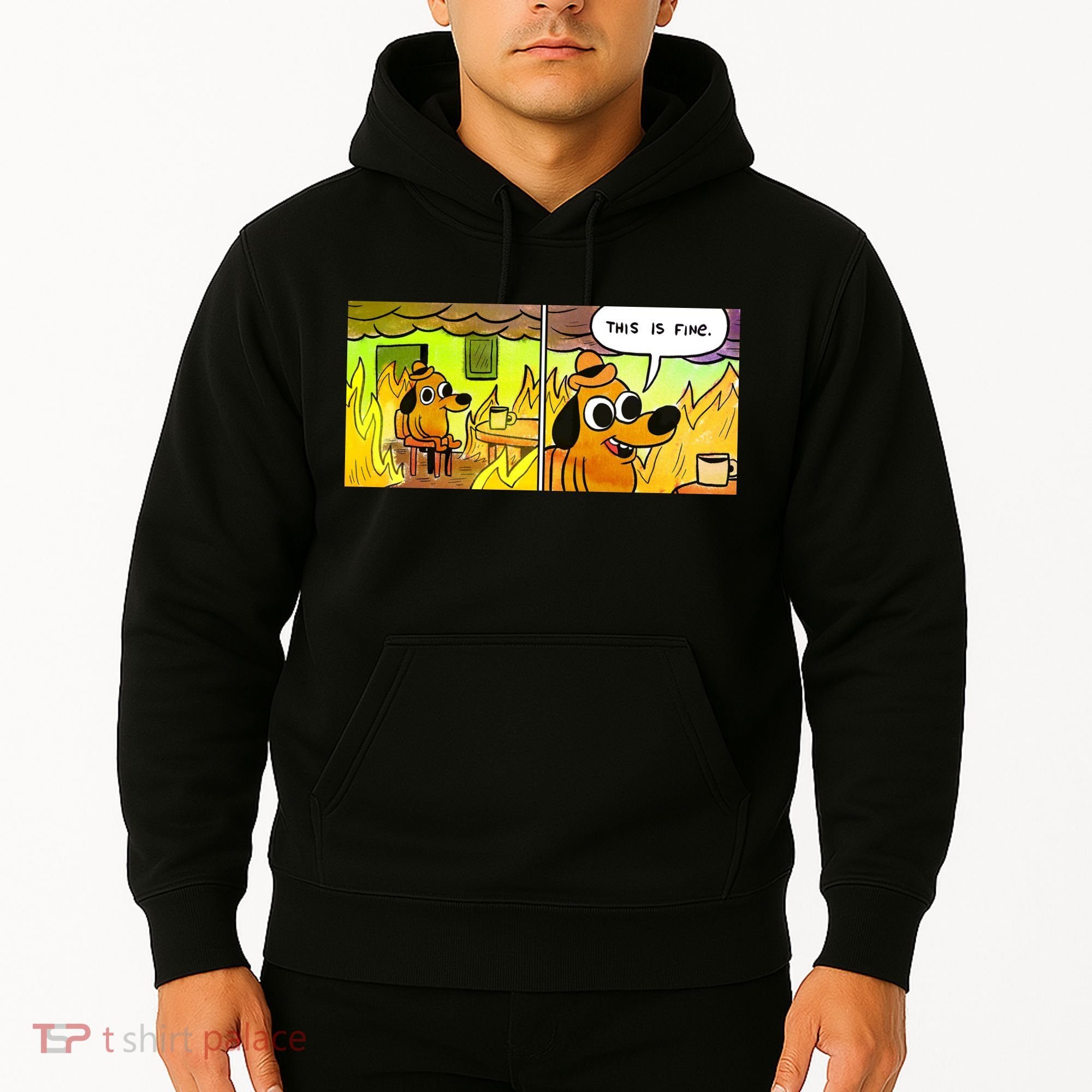 This Is Fine Meme Shirt Hoodie