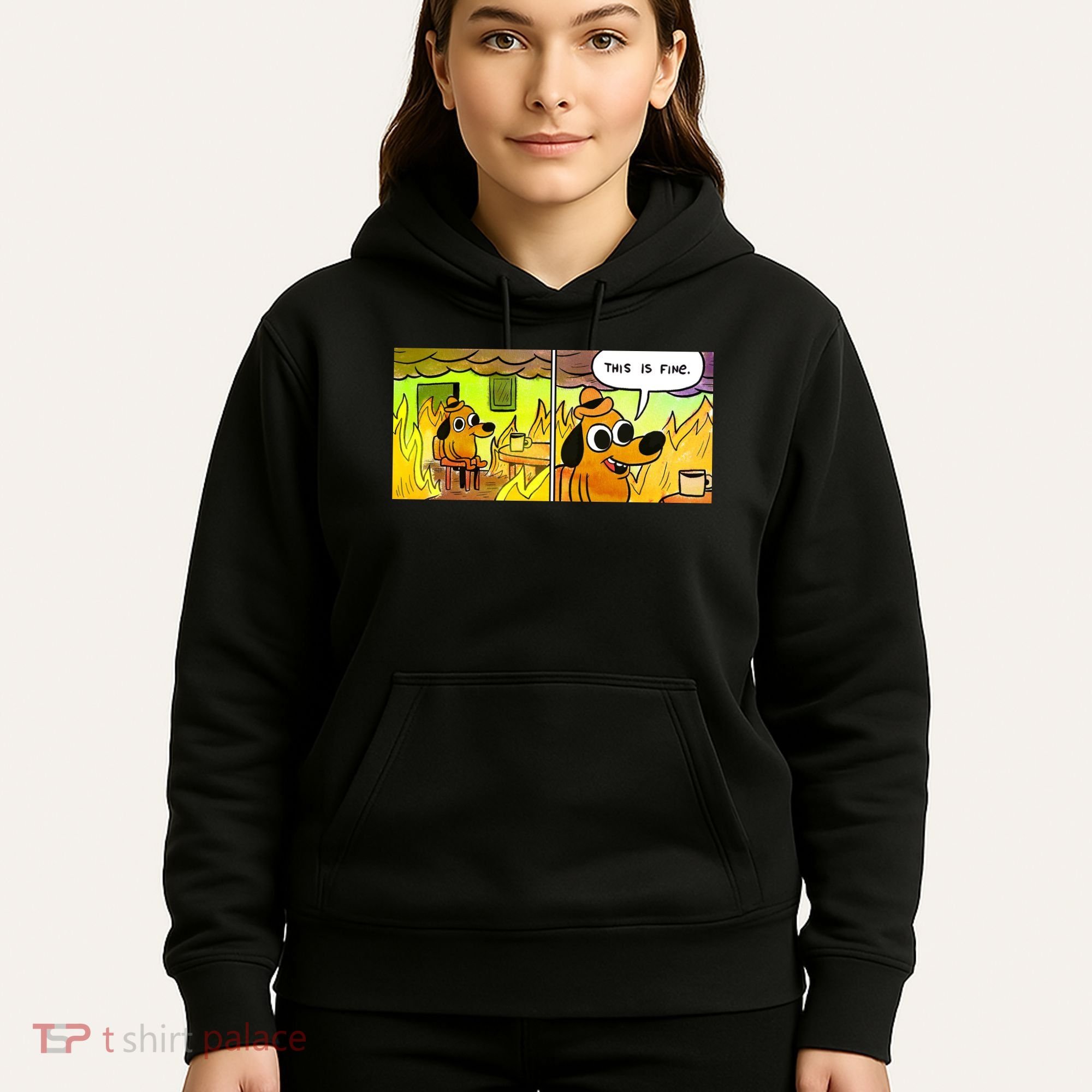 This Is Fine Meme Shirt Hoodie